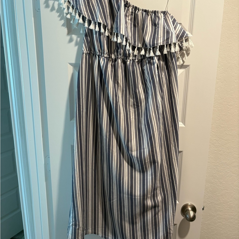 Isabel Maternity by Ingrid & Isabel Blue and White Striped Dress
